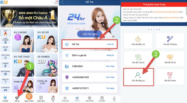 Liên hệ hỗ trợ Kubet trang chủ nhà cái