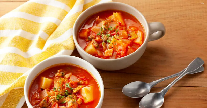 สูตรลับจากญี่ปุ่น: ซุปมันฝรั่งหอยลายมะเขือเทศ อุ่นใจทุกคำ